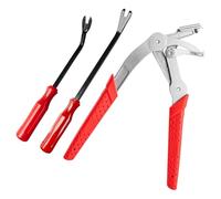 RUINBNC Removedor de clips de panel de coche con 2 extractores de cierre para embellecedores interiores de automóviles y tablero de instrumentos, herramienta de extracción de clips de panel de auto