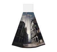 Ruined Cities - Toallitas de mano de terciopelo coral, toallas colgantes para cocina, baño, camping, al aire libre y más, paños absorbentes