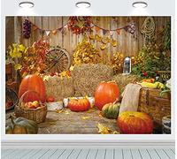 RUINI otoño rústico Madera Tablero telón de Fondo Granero Cosecha otoño Calabazas Fondo Baby Shower otoño Fiesta decoración 2,1x1,5 m