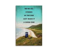 RUINOSAU Póster de película de televisión de Doctor Who Tardis, lienzo decorativo para pared, dormitorio, sala de estar, decoración moderna de pared para el hogar, regalo, 30 x 45 cm, estilo sin marco