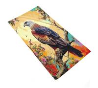 RUIOQAW Águila Posada en una Rama con Flores - 2 Toallas de baño absorbentes de Secado rápido para Hombres y Mujeres, Limpieza Corporal y Masaje, 35 x 73 cm