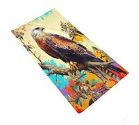 RUIOQAW Juego de Toallas de baño con águila Posada en una Rama con Flores, Muy absorbentes y Suaves, Ideales para el hogar, 35 x 73 cm.