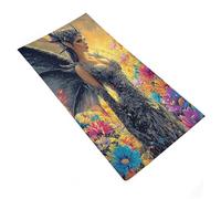 RUIOQAW Juego de Toallas de baño con diseño de fantasía alada Entre Flores, Tacto súper Suave, diseño Goal, Suave para Pieles sensibles, 35 x 73 cm