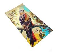 RUIOQAW Toalla de águila Posada en una Rama con Flores, Tacto súper Suave, diseño Goal, Calidad de Hotel, 35 x 73 cm, 1 Unidad