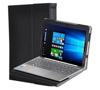 RUIPOCX Funda de Cuero Compatible con Lenovo Ideapad D330, D335, Miix320, 325, D330-10IGM, D330, Tableta de 10,1 Pulgadas, Cubierta con Teclado.