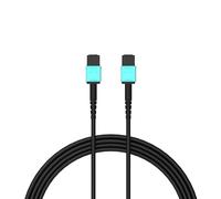 RUIPRO Cable de Fibra Óptica MPO Hembra a Hembra Blindado 10 m, Multimodo OM3, 7 Fibras Tipo-A, Diseñado para Módulos de Interfaz HDMI/DP/Ethernet Desmontables