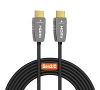 RUIPRO Cable HDMI de fibra óptica 8K 2.1 10m, 48Gbps, 8K@60Hz, 4K@120Hz, HDR dinámico, eARC, HDCP 2.2/2.3, compatible con RTX 4080/4090, PS5, Xbox Series X/S, TV LG/Samsung/Sony, Proyector, AVR