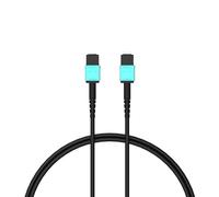 RUIPRO Cable MPO de Fibra Óptica Pura Blindado 3m - 7 Núcleos Tipo A, OM3 Multimodo, Macho a Hembra, Extensión Corta Compatible con Placa Keystone, Ideal para Instalación en Pared