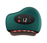 Ruiqas Electric Gua Sha Tool Face Massager Scraping Board with 12 Vibration Levels and Heat Lift and Tighten Skin Puffiness Reduction