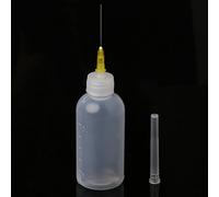 ruiruiNIE Botella dispensadora de 50 ml para Soldadura de colofonia Líquido de Soldadura con 1 Aguja Transparente