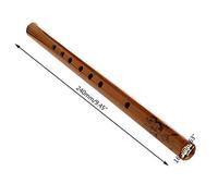 ruiruiNIE Flauta de bambú, Flauta Tradicional de 6 Agujeros, Instrumento de Viento Musical Chino Hecho a Mano, Llave de Madera