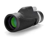 Ruiseawing Telescopio monocular - Monocular portátil impermeable de 40 x 60 con adaptador de smartphone, prisma BAK4 para observación de pájaros, caza, camping, viajes