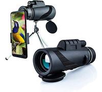 Ruiseawing Telescopio monocular portátil de alta definición para exteriores, telescopio portátil para niños, telescopio de alta potencia con poca luz para adultos, observación de aves al aire libre,