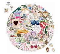 RUISPEED 100 Piezas Set de Stickers Estéticos Coquette Girl Vinilo Impermeables para Portátil Móvil Skateboard Botella de Agua Stickerbomb