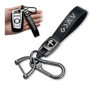 Ruispeed Llavero Cristiano para Hombres - Dios es más Grande de Cuero