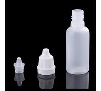 ruist-eu 30 Unidades / 50 Botellas plástico LDPE para Ojos vacíos 15 ml con Tapa Seguridad a Prueba niños, 30