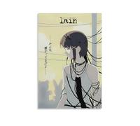 RUIST Póster de anime Serial Experiments Lain (2) póster artístico sobre lienzo para decoración de pared, impresión fotográfica para el hogar, pósteres decorativos modernos de 50 x 75 cm