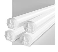 RUISUN 4 Pack Lámpara de Techo LED 150CM, Fluorescente LED 45W, 5625lm, IP65 Impermeable, 6000K Blanco Frío, Conectable, para Garaje, Taller, Cuarto de Baño, Oficina