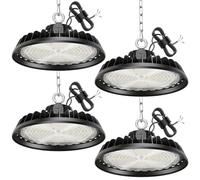 RUISUN UFO 200W LED High Bay Proyector Garage Light 34000 LM Iluminación para taller 4000 K 120 °Iluminación IP65 lámpara industrial regulable 120 W/160 W/200 W plantas de almacén de construcción