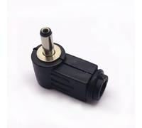 RUITEXUN Conector de soldadura macho CC de 3,5 x 1,35 mm, DC 3,5 mm x 1,35 mm, ángulo recto de 90 grados, enchufe de alimentación CC tipo soldadura, adaptador de conector de bricolaje