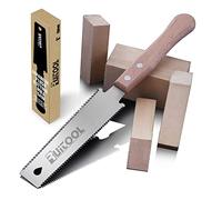 RUITOOL Sierra de mano japonesa de 6 pulgadas de doble borde lateral Ryoba SK5 Flexible Blade 14/17 TPI Flush Cut Beech Handle Wood Saw for Woodworking Tools