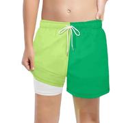 RUITOTP Bañador Niños Ropa de Baño Quick Dry con Forro Compresión Calzoncillos Tipo Bóxer Pantalones Cortos de Baño Bañador Natacion Niño con Cordón y Forro Antirozaduras de 2 a 14 años