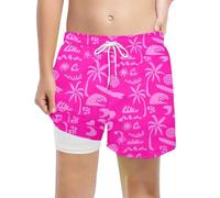 RUITOTP Bañador Niños Ropa de Baño Quick Dry con Forro Compresión Calzoncillos Tipo Bóxer Pantalones Cortos de Baño Bañador Natacion Niño con Cordón y Forro Antirozaduras de 2 a 14 años
