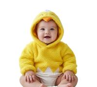 RUITOTP Disfraz de pollo infantil para recién nacidos, niñas, niños, Halloween, adorable, disfraz de pollito, con capucha, mono de Acción de Gracias, Navidad, carnaval, cosplay, cumpleaños