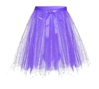 RUITOTP Falda de Tutú para Mujer, Tutu Tul Falda Disfraz para Ballet Retro 80s Faldas Corta Enagua de Tul en Capas para Halloween Carnival Santa Party