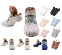 RUITOTP Kuschelsocken Damen Herren, Dicke Flauschige Socken mit Greifern， Weiche Warme Winter Hüttensocken Haussocken Stoppersocken, Frauen Geschenk Geburtstag 36-44