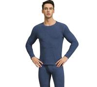 RUITOTP Ropa Interior térmica para Hombre, Camiseta Interior de Manga Larga y Pantalones Largos, Ropa Interior Funcional de Dos Piezas, Ropas de Dormir con Cintura, Ropas Interior