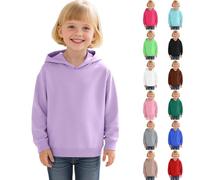 RUITOTP Sudadera con Capucha y Sudaderas para niña, Sudaderas de Manga Larga, Color Liso, Ropa de Ocio, acogedora Sudadera para niños pequeños hasta Adolescentes