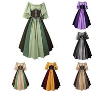 RUITOTP Vestido Medieval para Mujer Disfraces de Halloween Festivo Princesa Carnaval Disfraz Ropa de Tallas Grandes Disfraz de Festival Vestido góTico Fiesta Princesa Disfraces Cosplay Carnaval