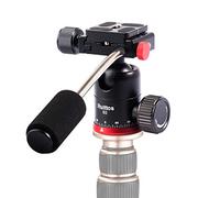 Ruittos - Cabezal de bola para trípode, soporte de cámara con placa de liberación rápida y asa, cabezal esférico panorámico de 360 grados para cámara DSLR/SLR y teléfono inteligente