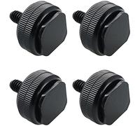 Ruiwaer 4 adaptadores de montaje de zapata caliente de 1/4 pulgadas de aleación de aluminio, trípode de tornillo para cámara, montaje de zapata caliente, color negro