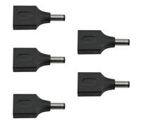 Ruiwaer 5 adaptadores USB a CC negros USB 2.0 A hembra a CC de 5.5 x 2.1 mm CC macho, adaptador de alimentación para carga electrónica pequeña CC o USB