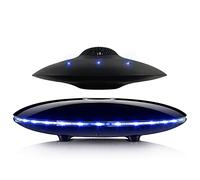 RUIXINDA Altavoz Bluetooth levitante magnético, altavoces OVNI levitantes con luces LED, rotación de 360 grados, altavoces flotantes inalámbricos para decoración del hogar y la oficina, gadgets