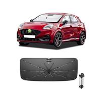 Ruiya 2026 Upgrade Parasol Coche Delantero Compatible con Ford Puma | Escape | Focus | K*UGA 2020-2026, Paraguas Plegable Aislamiento Térmico, Protección UV, Accesorios para Parabrisas