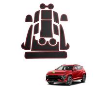 Ruiya Compatible con Hyundai Kona SX2 EV Elektro 2024 2025 2026 Alfombrillas Antideslizantes, Alfombrillas para Ranuras de Puerta Alfombrillas de Goma Antideslizantes [No para Gasolina & Hybrid]