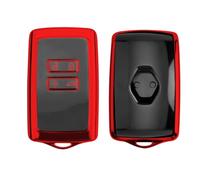 Ruiya Compatible con Mitsubishi ASX Colt Hybird/Alpine A290 GTS 2023-2026 2027 Funda TPU para Llave de Coche, Carcasa Protectora de Mando Remoto, Llavero ASX Accesorios, Rojo-con Agujeros