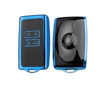 Ruiya Compatible con Mitsubishi ASX Colt Hybird/Alpine A290 GTS 2023-2026 2027 Funda TPU para Llave de Coche, Carcasa Protectora de Mando Remoto, Llavero ASX Accesorios, Azul-Sin Agujeros