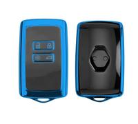 Ruiya Compatible con Mitsubishi ASX Colt Hybird/Alpine A290 GTS 2023-2026 2027 Funda TPU para Llave de Coche, Carcasa Protectora de Mando Remoto, Llavero ASX Accesorios, Azul-con Agujeros