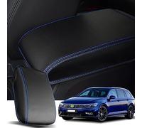 Ruiya Compatible con VW Passat B8 Valiant 2015-2023 Cubierta del reposabrazos, Consola Central Reposabrazos Cubierta VW Passat Caja Cuero Cubierta Apoyabrazos de Consola Tapa Accesorios VW Passat