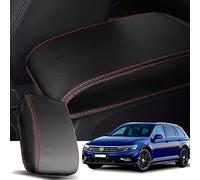Ruiya Compatible con VW Passat B8 Valiant 2015-2023 Cubierta del reposabrazos, Consola Central Reposabrazos Cubierta VW Passat Caja Cuero Cubierta Apoyabrazos de Consola Tapa Accesorios VW Passat