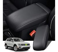 Ruiya Compatible con VW Tiguan 2 2017-2023 Cubierta del reposabrazos, Consola Central Reposabrazos Cubierta Tiguan 2 Caja Cuero Cubierta Apoyabrazos de Consola Tapa Tiguan 2 Accesorios