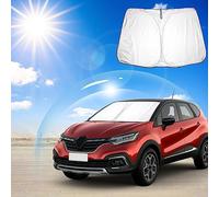 Ruiya Parasol para Parabrisas Delantero Compatible con Renault Captur 2013-2024 2025 Parasol Coche Delantero Anti UV Rayos Parabrisas de Coche Parasol Protección Solar para Captur Accesorios