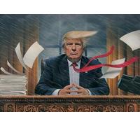 RUIYANMQ Rompecabezas 1000 Piezas - Trumps Abstract Póster - Arte Rompecabezas Juguetes Educativos Rompecabezas para Adultos - Juegos para La Memoria Y La Cognición De Las Personas Mayores - Ex266Zx