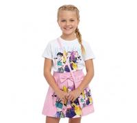 RUIYHE Demonic Pop Hunter - Conjunto de falda plisada y conjuntos de tres piezas para niña (3268,32663rosa claro, bolsa, 120)
