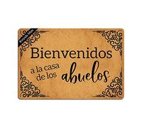 Ruiyida Bienvenidos A La Casa De Los Abuelos Felpudo personalizable para el hogar, decoración del hogar, alfombras y alfombrillas Estado regalo interior Ideas 23,6 por 15,7 pulgadas lavable a máquina
