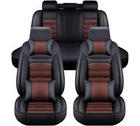RuiYiL 9 Piezas Fundas Asientos Coche para Kia Proceed GT(CD)/Proceed GT Line(CD), Cuero Coche Juegos Cubreasientos Impermeables Transpirable Delanteros y Traseros Protector,C/Black and Brown